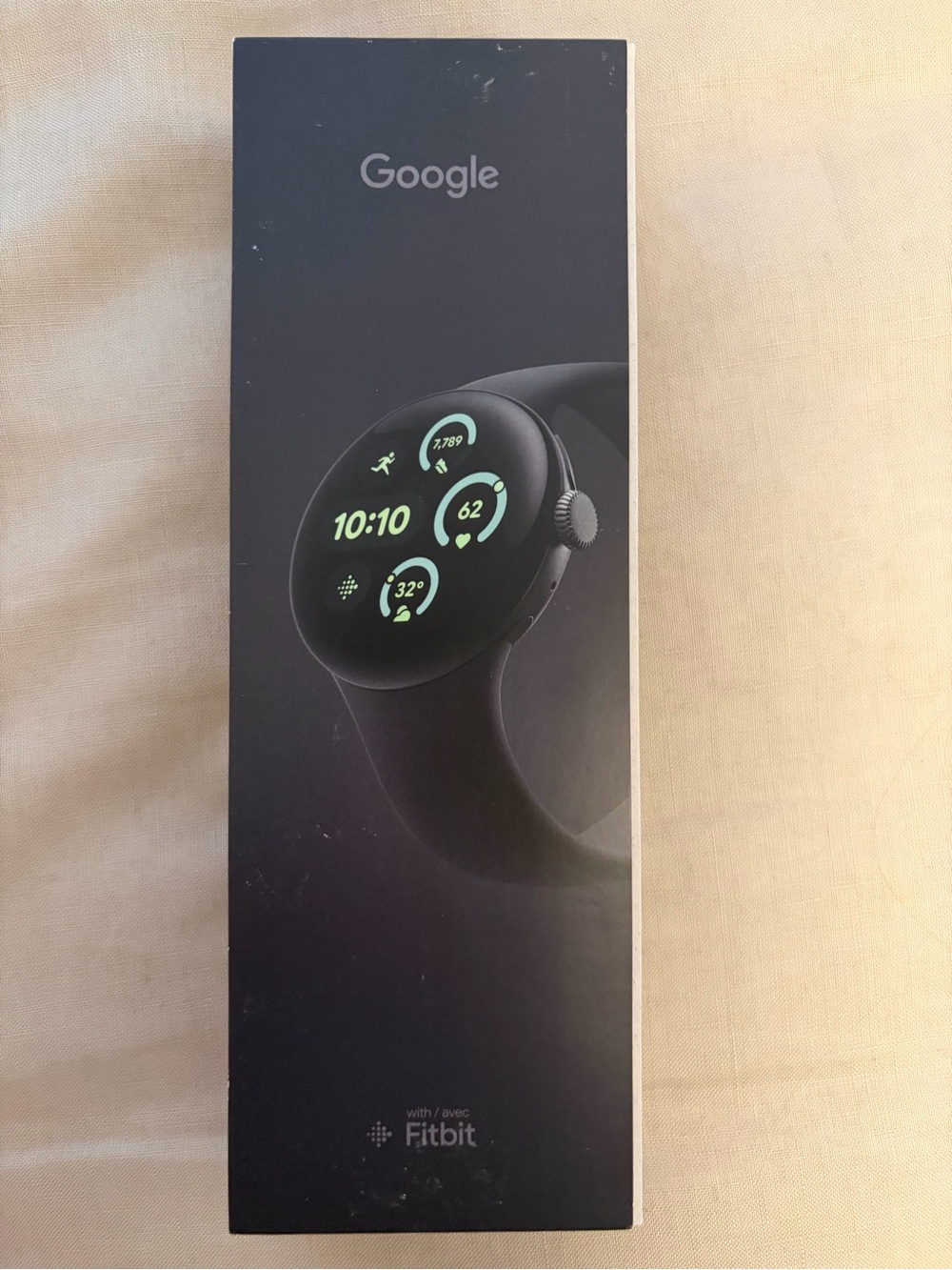 NWT Google Pixel Watch 3 41mm Wi-Fi Matte Black Case Obsidian Band NIB